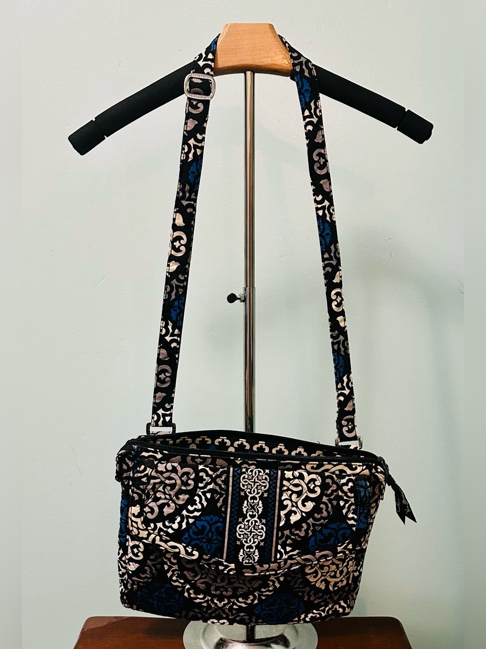 Vera Bradley Flap Crossbody Bag Canterberry Cobalt